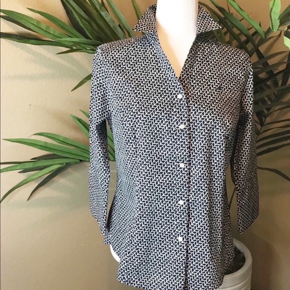 Nautica Tops - NAUTICA 3/4 Sleeve Button Down Shirt -100% Cotton